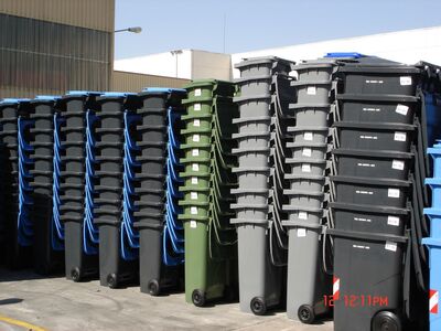 240 lt tekerlekli çöp konteyneri garbege bins