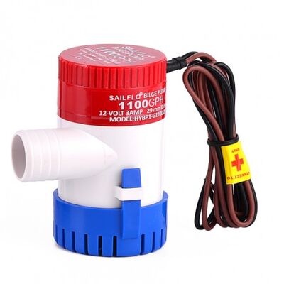 Sailflo 12v 1100Gph Sintine Pompası Bilge Pump Rule Pump kemos tekne yat pompası